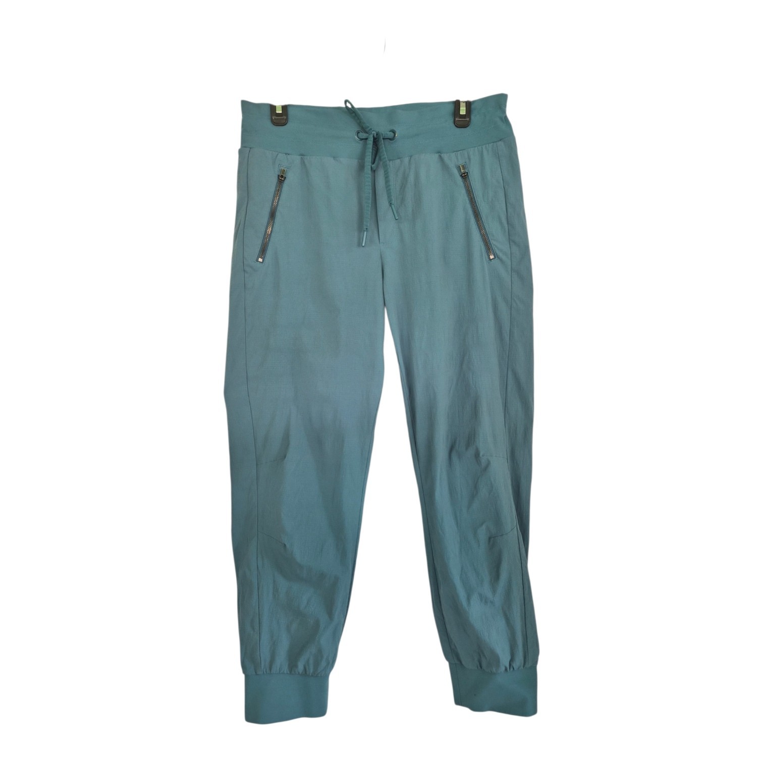 Athleta Trekkie North High Rise Crop Jogger Pants Teal Blue Size 10T Gorpcore