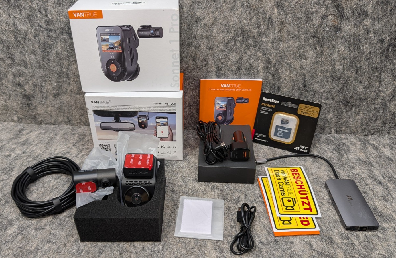 Vantrue Sonnet 1 Pro Dash Cam 2 Channel 1944P WiFi GPS Voice Control 🔥New🔥
