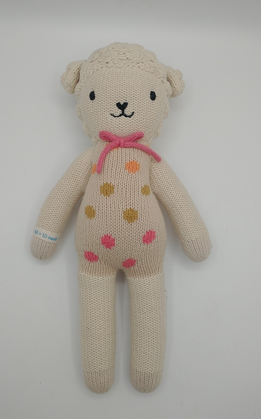 Cuddle + Kind Lamb Knit Doll Plush Handmade Peru Stuffed Animal 13\ Cuddle + Kind Lamb Knit Doll Plush Handmade Peru Stuffed Animal 13\