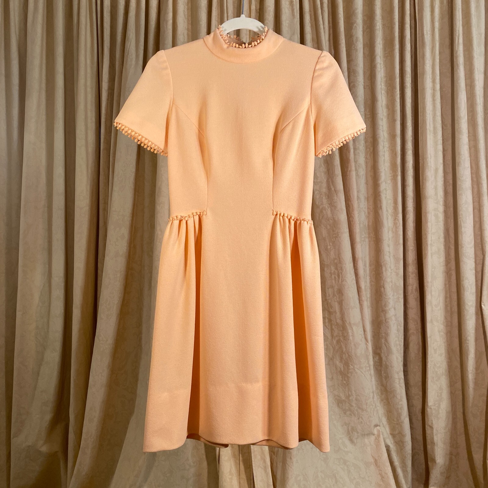 Vintage 1960’s Handmade Peach Dress