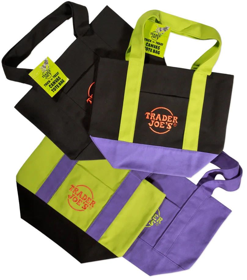 🎃 2026 Trader Joe’s Halloween Mini Canvas Totes — Set of 4 🎃 PRE-ORDER LIMITED