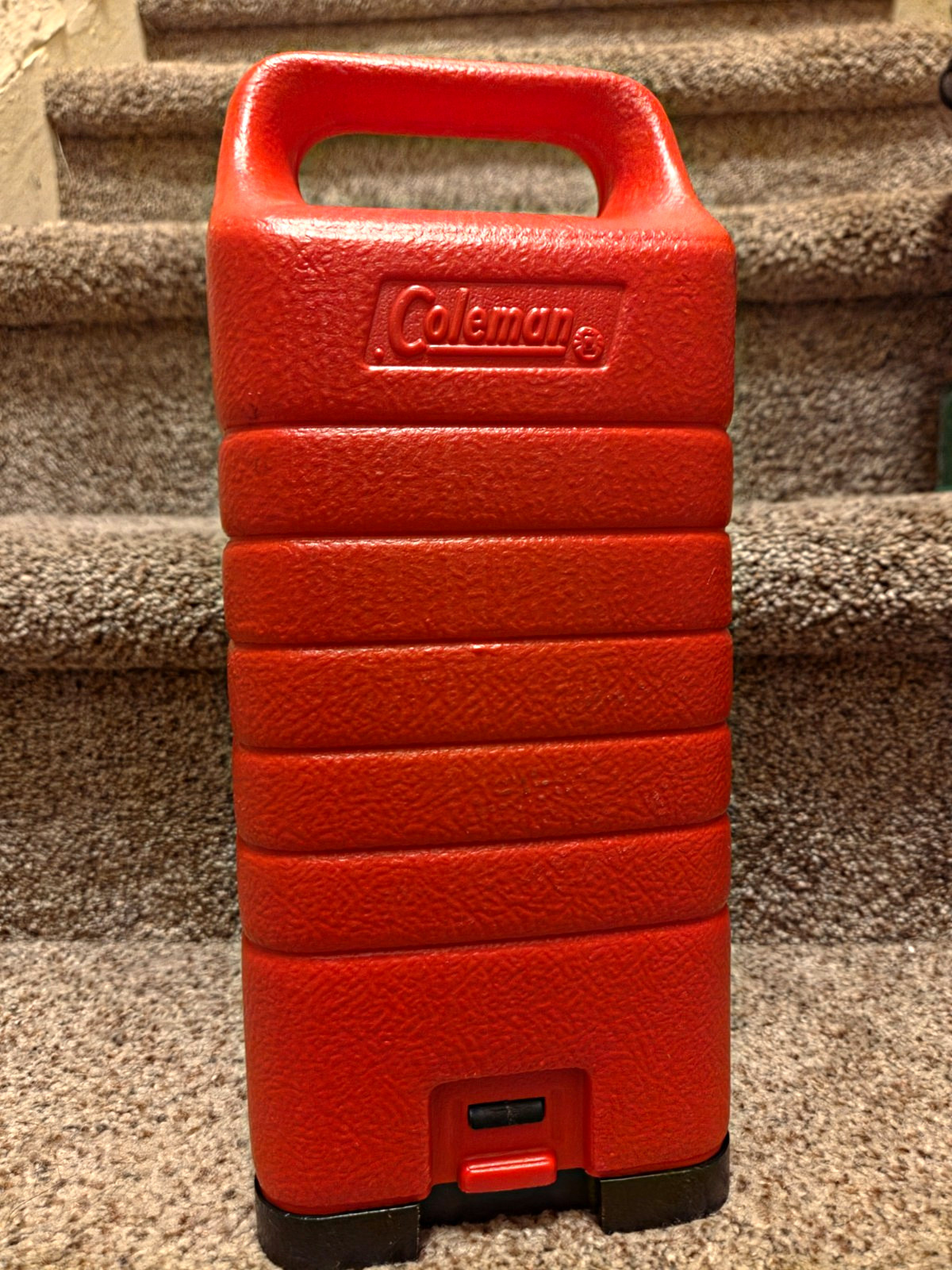 Vintage Coleman Peak 1 Lantern Carry Case Fits 222 226 229 Red w/ Storage Base