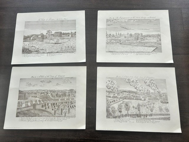 Vintage Amos Doolittle Revolutionary War Prints – Concord Bicentennial Set 1975 Vintage Amos Doolittle Revolutionary War Prints – Concord Bicentennial Set 1975