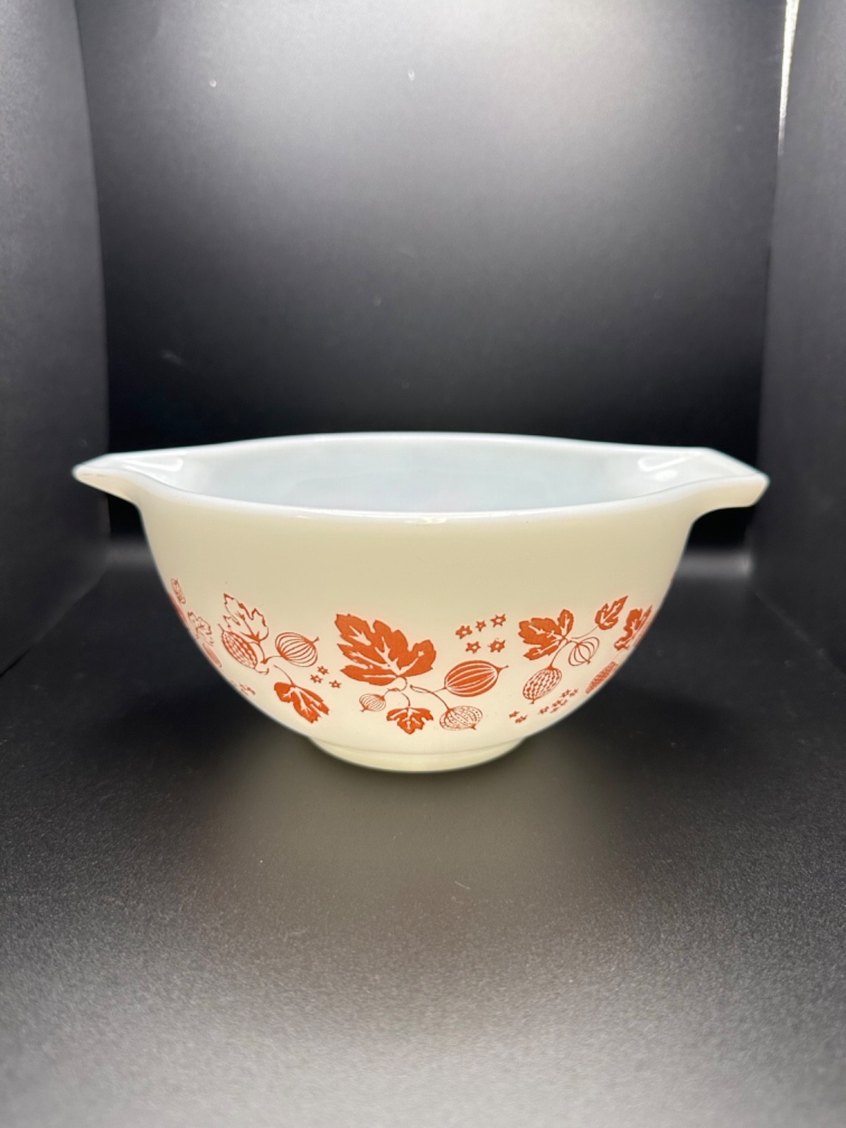 VTG Pyrex Gooseberry Cinderella Nesting Bowl Set 3 Pink /White 441-442-443-444