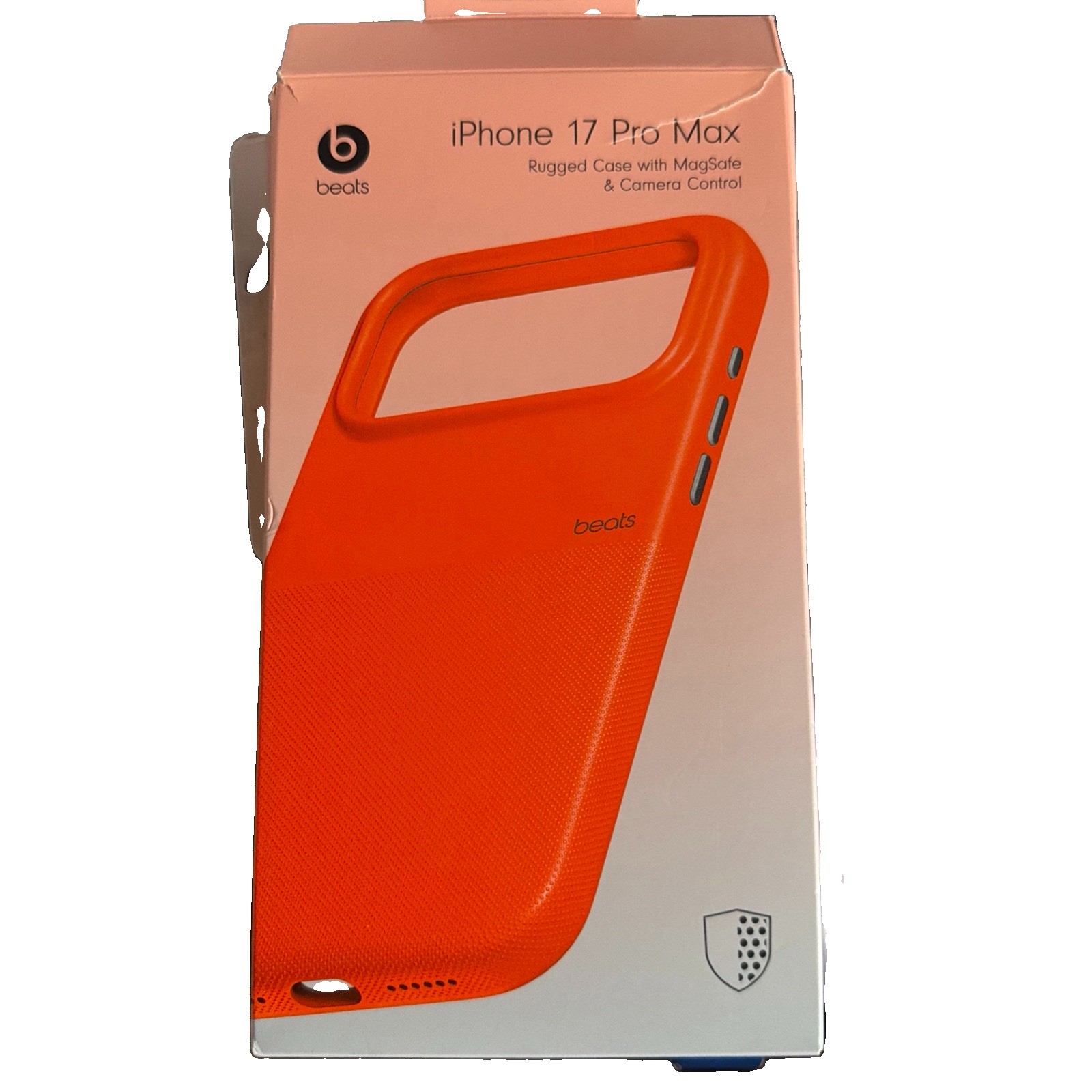 Genuine Beats iPhone 17 Pro Max Rugged Case MagSafe Camera Control Orange Open B Genuine Beats iPhone 17 Pro Max Rugged Case MagSafe Camera Control Orange Open B