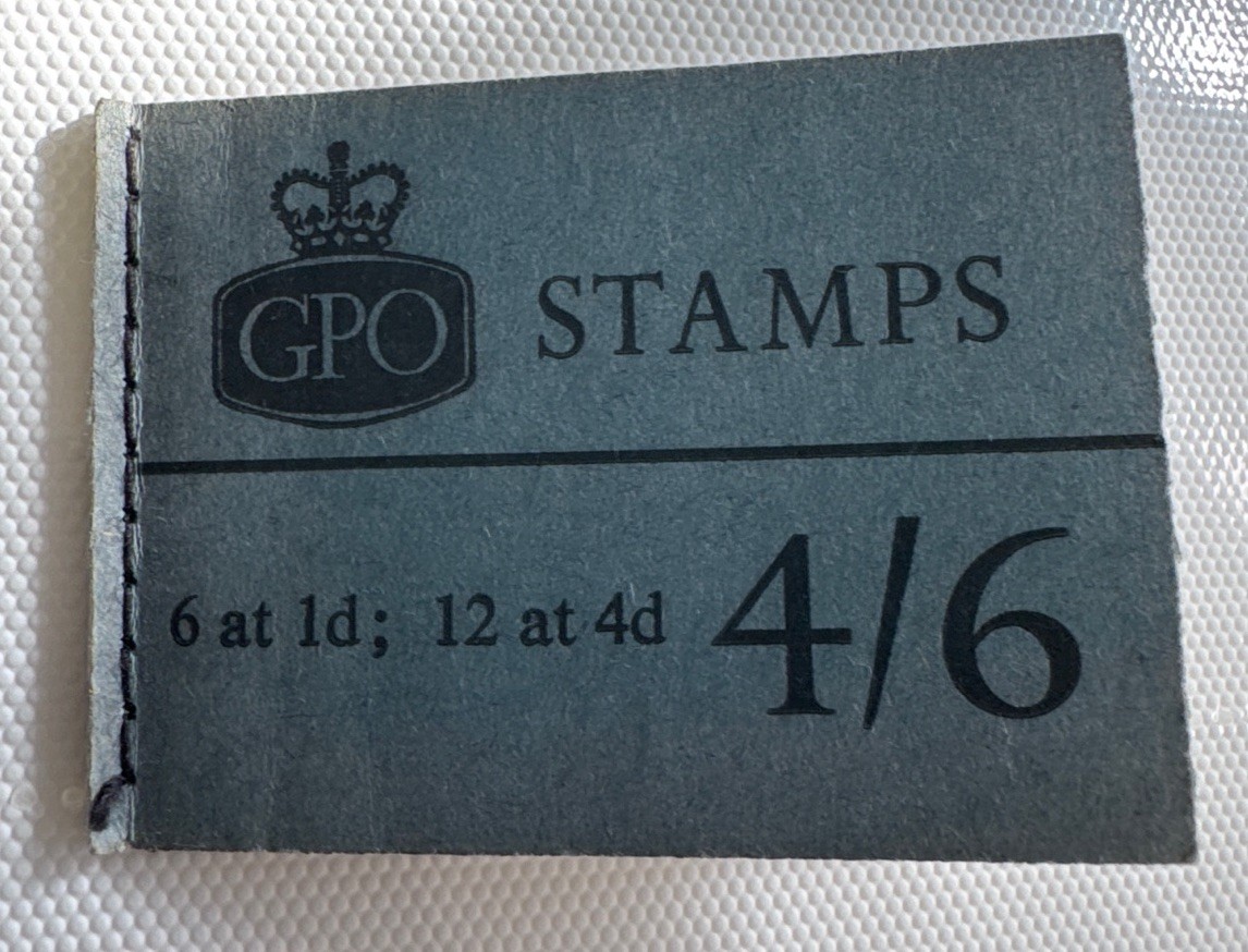 Vintage July 1965 GPO 4/6 Stamp Booklet QEII Wildings Stitched SG L67 Part