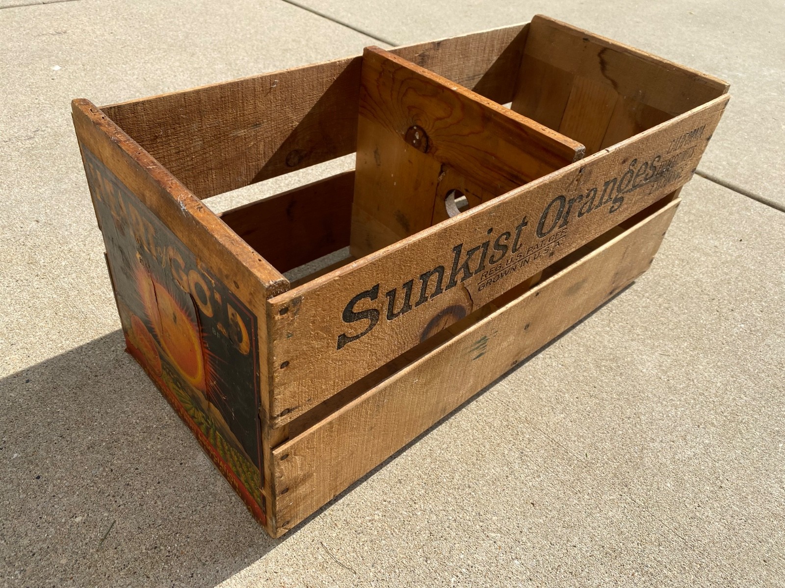 Sunkist Oranges Fruit Crate \