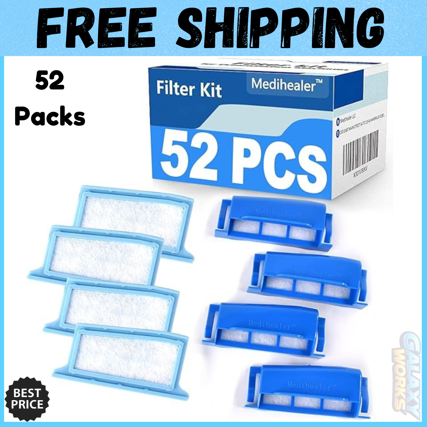 Philips Respironics CPAP Filters Replacement Supplies with Dreamstation - 52 Pcs Philips Respironics CPAP Filters Replacement Supplies with Dreamstation - 52 Pcs