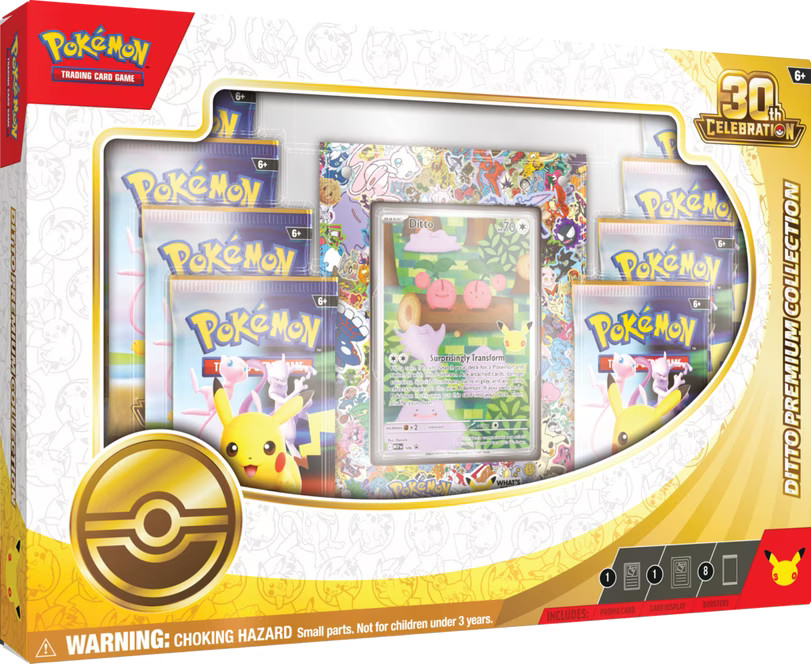 PRESALE - Pokemon TCG 30th Anniversary Ditto Premium Collection Box SHIPS 11/6 PRESALE - Pokemon TCG 30th Anniversary Ditto Premium Collection Box SHIPS 11/6
