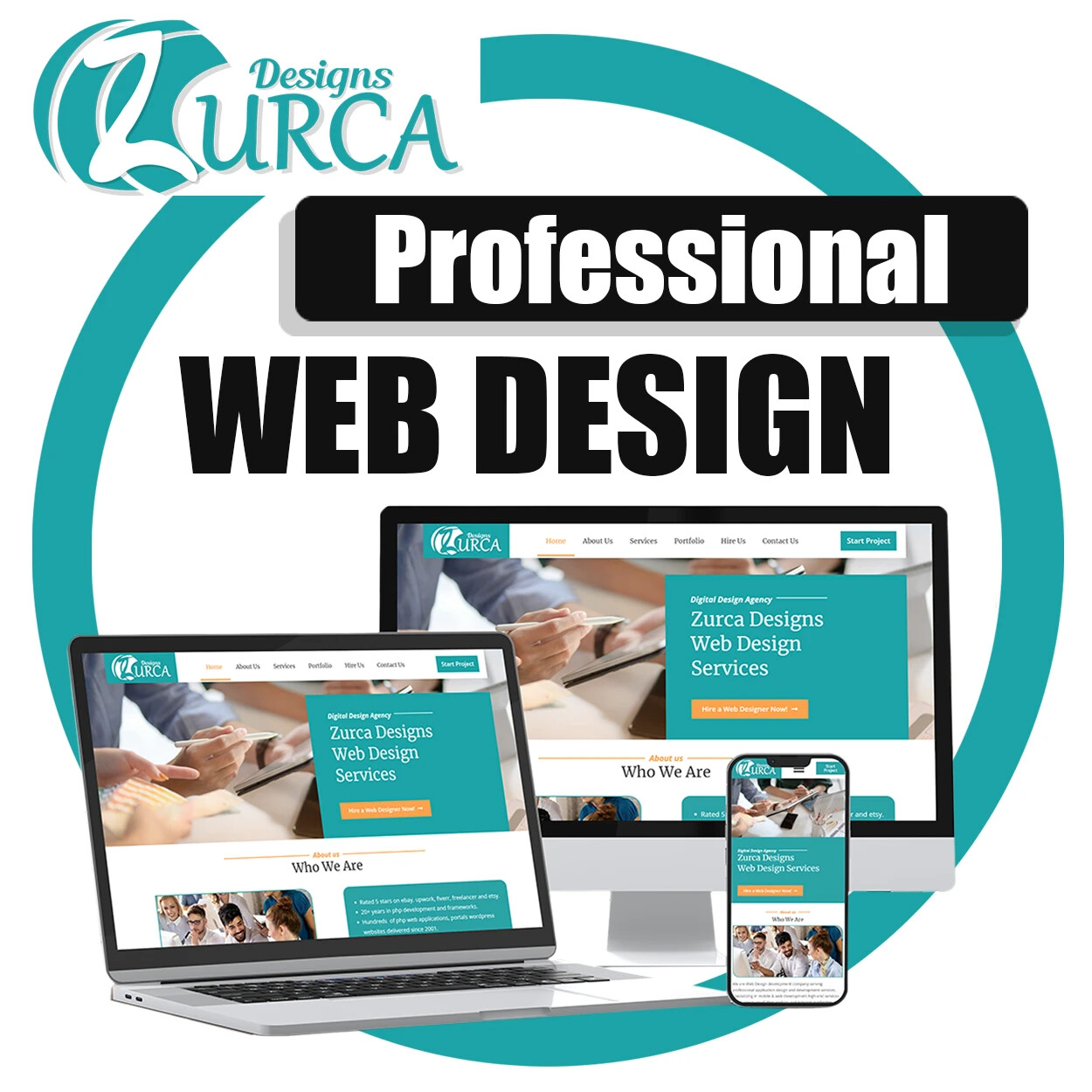 CUSTOM WEBSITE DESIGN WORDPRESS WEB DESIGN PACKAGE - PROFESSIONAL & MOBILE READY