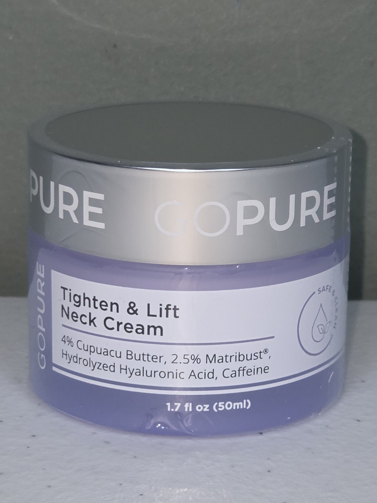 New & Sealed Go Pure Tighten & Lift Neck Firming Cream 1.7 Oz 50ml Exp. 11/2028 New & Sealed Go Pure Tighten & Lift Neck Firming Cream 1.7 Oz 50ml Exp. 11/2028
