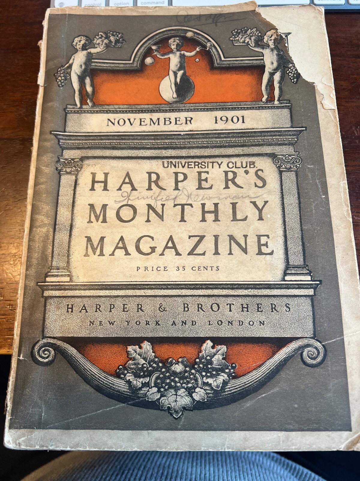Woodrow Wilson Edith Wharton  Harper's Monthly Magazine November 1901 #618
