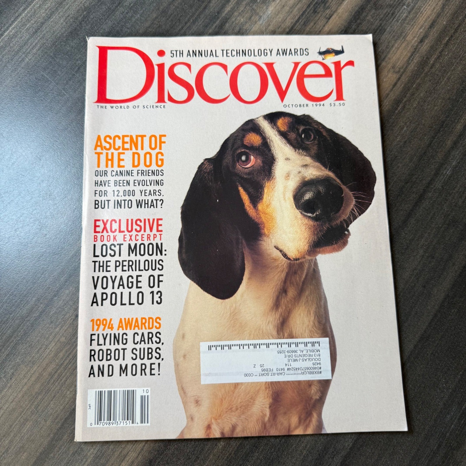 Discover Magazine October 1994 Ascent of the Dog Lost Moon Apollo 13 5th Annual Discover Magazine October 1994 Ascent of the Dog Lost Moon Apollo 13 5th Annual