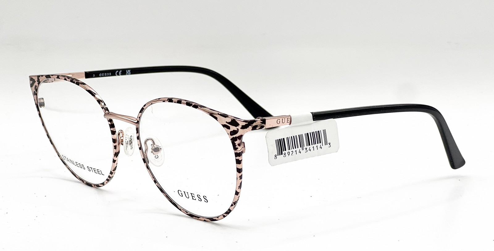 NEW GUESS GU2913 028 ROSE GOLD AUTHENTIC EYEGLASSES 53-18