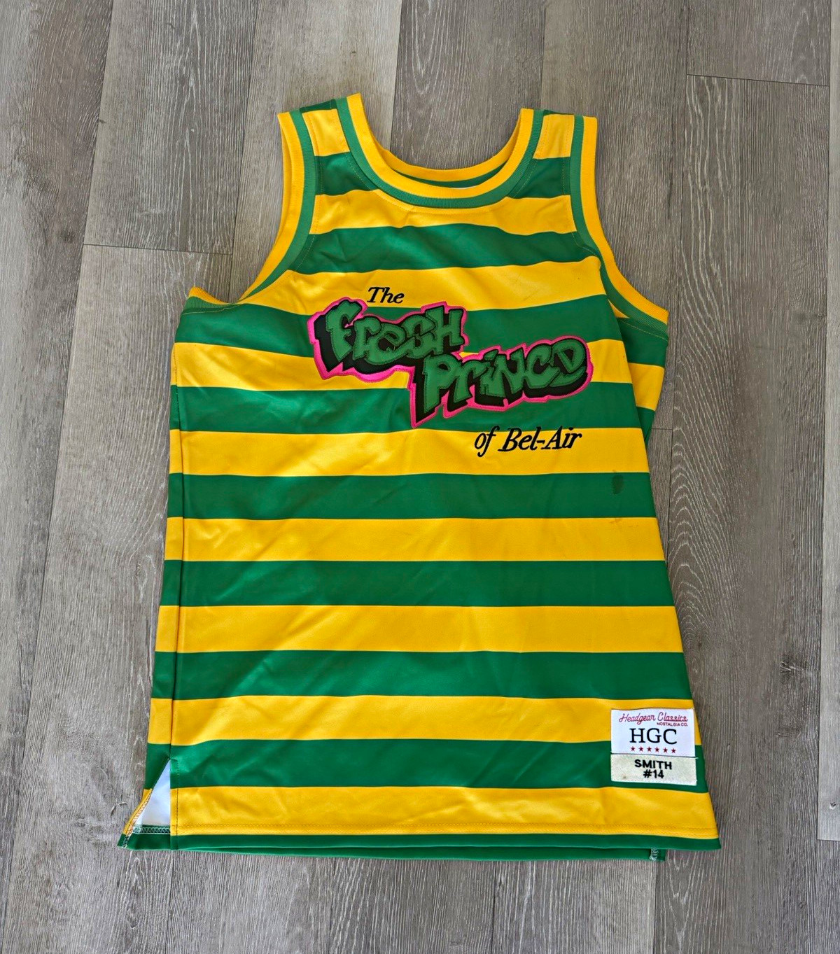 Headgear Classic Fresh Prince of Bel-Air Jersey Green/Yellow Striped M Headgear Classic Fresh Prince of Bel-Air Jersey Green/Yellow Striped M