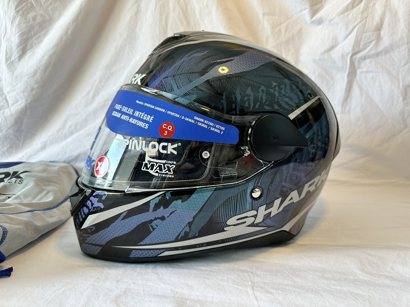 Shark D-SKWAL 2 Shigan Mat Motorcycle Helmet Multicolor US XL 24