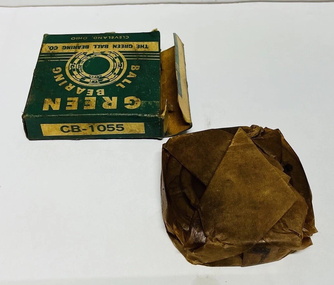 Vintage Green Ball Bearing CB-1055 NOS Original Wax Wrapped                     