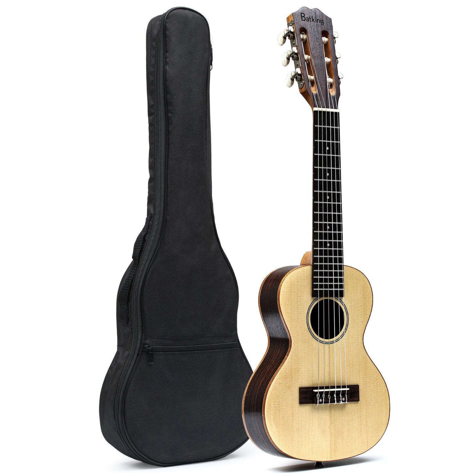 Batking 28\'\' Guitalele 6 String Ukulele with Mini Travel Guitar Bag Batking 28\'\' Guitalele 6 String Ukulele with Mini Travel Guitar Bag