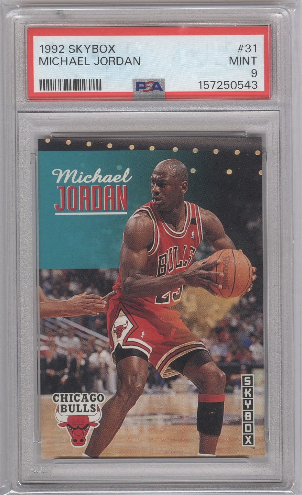 1992 Skybox Michael Jordan #31 PSA 9 mint 1992 Skybox Michael Jordan #31 PSA 9 mint