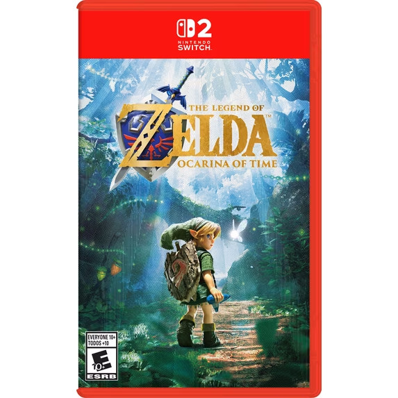 The Legend of Zelda Ocarina of Time Switch 2 Physical Presale Texture Foil Art