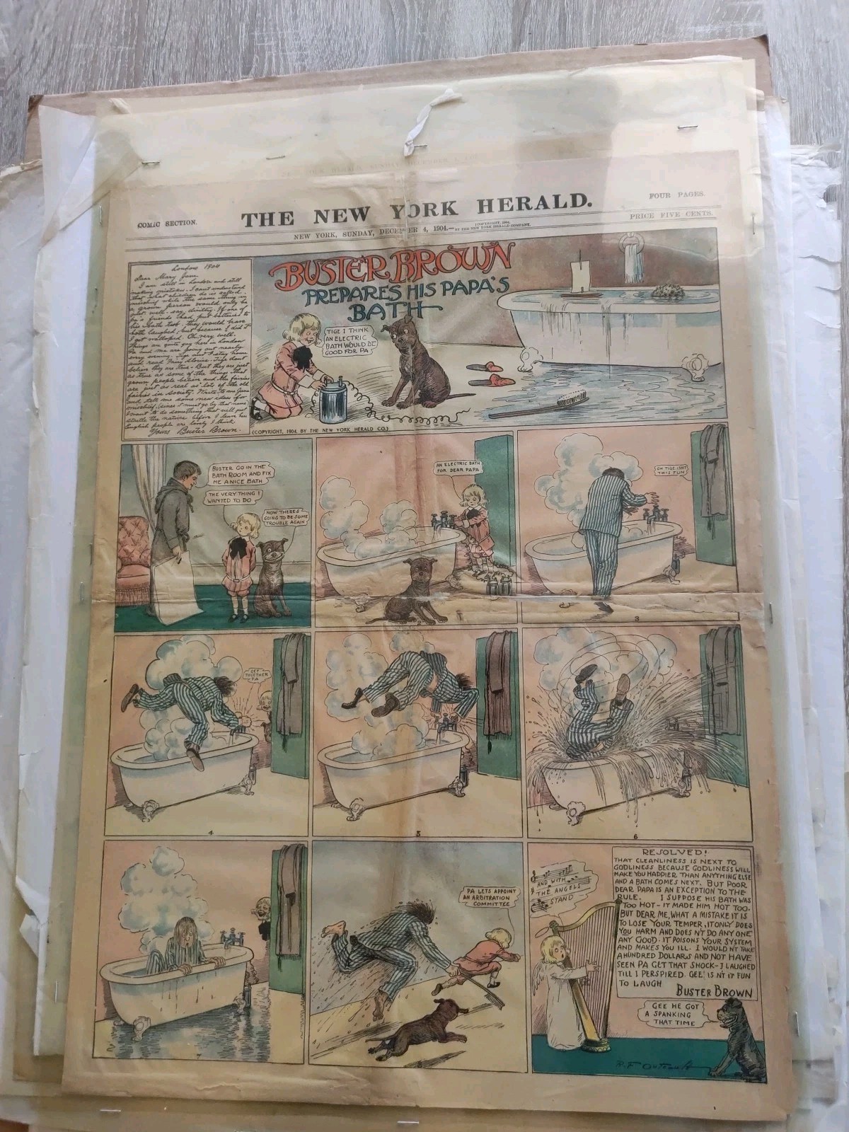 Buster Brown 12 Sunday Pages From 1907 Caution Fragile