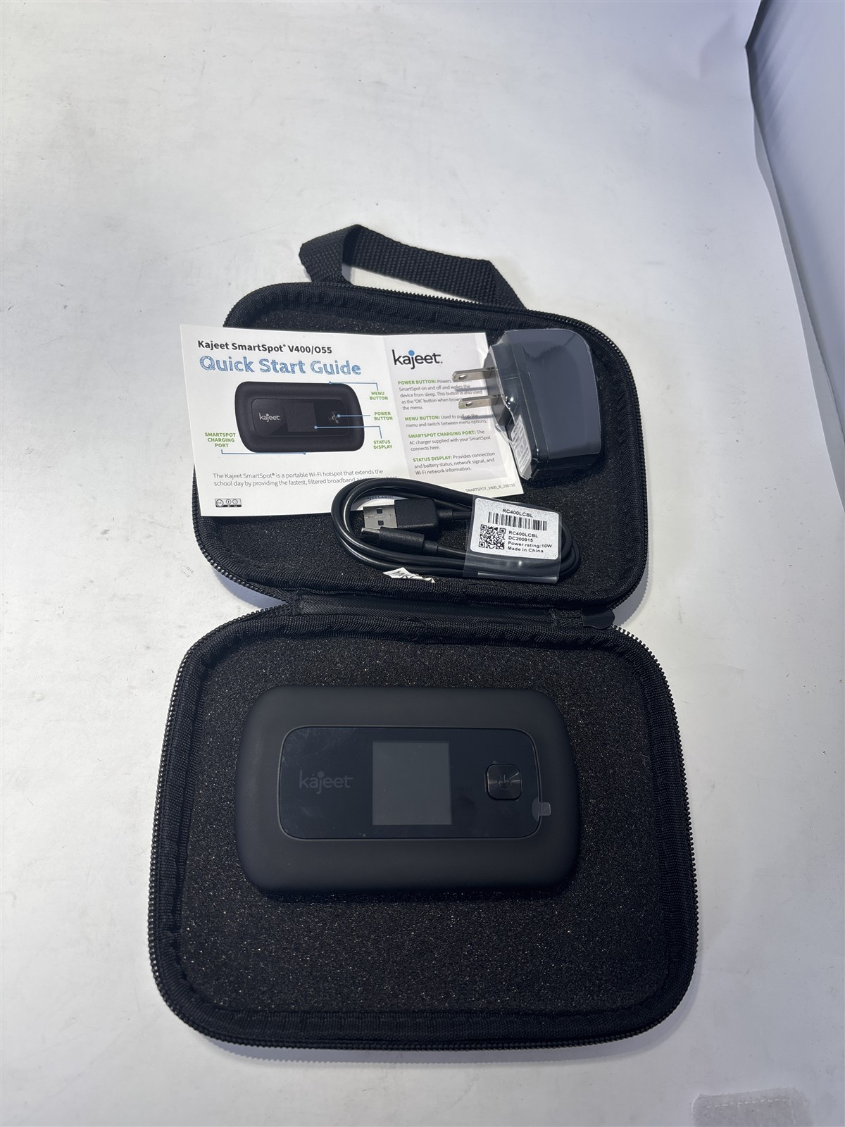 Kajeet RC400L SmartSpot V400/O55 Mobile Wifi Hotspot Kajeet RC400L SmartSpot V400/O55 Mobile Wifi Hotspot