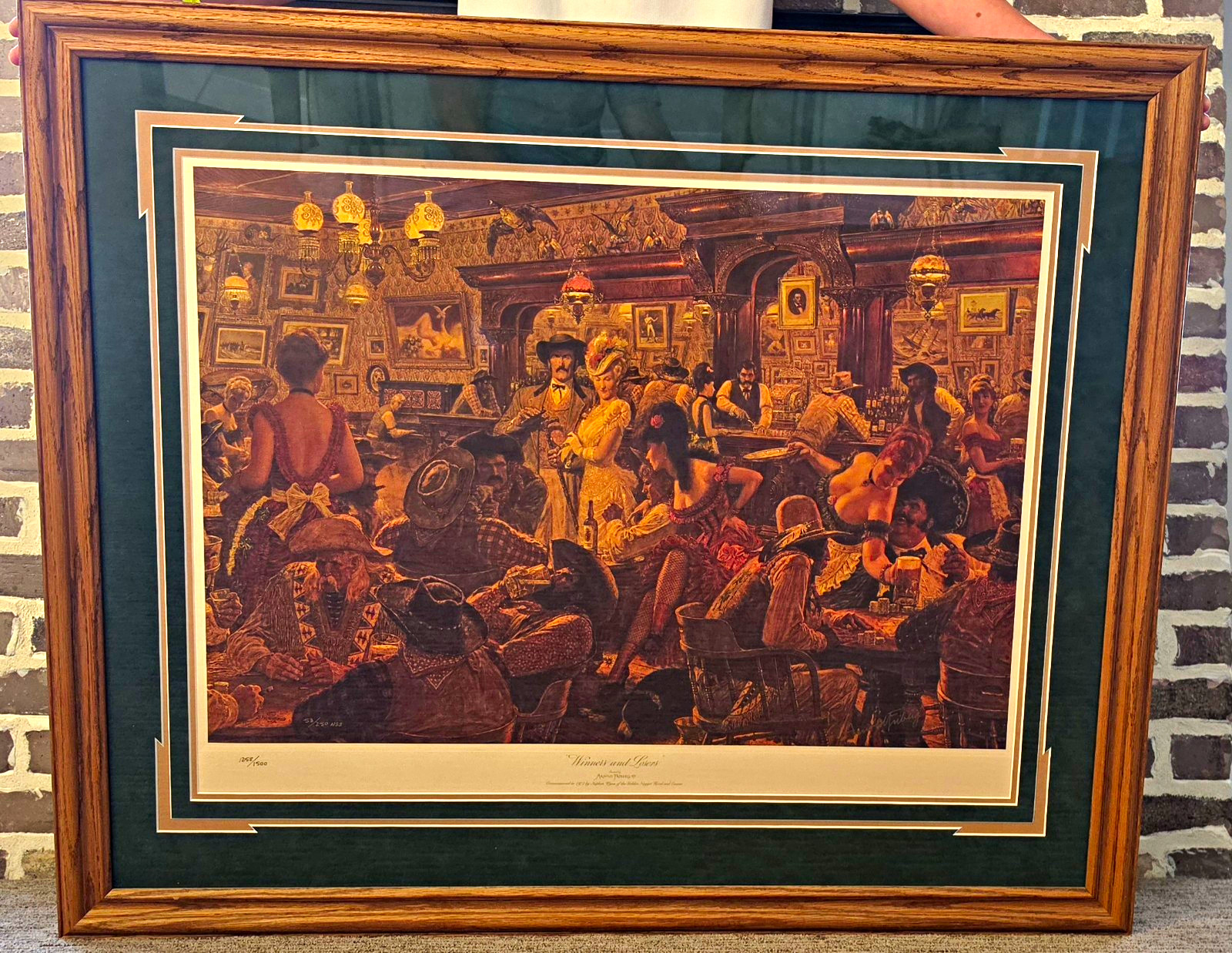 Arnold Friberg Winners and Losers Signed Numbered Limited Ed Framed Print Arnold Friberg Winners and Losers Signed Numbered Limited Ed Framed Print
