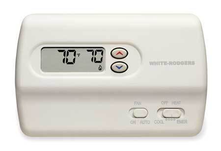 White-Rodgers 1F89-211 Classic 80 Series Thermostats, 2 H 1 C, Hardwired,