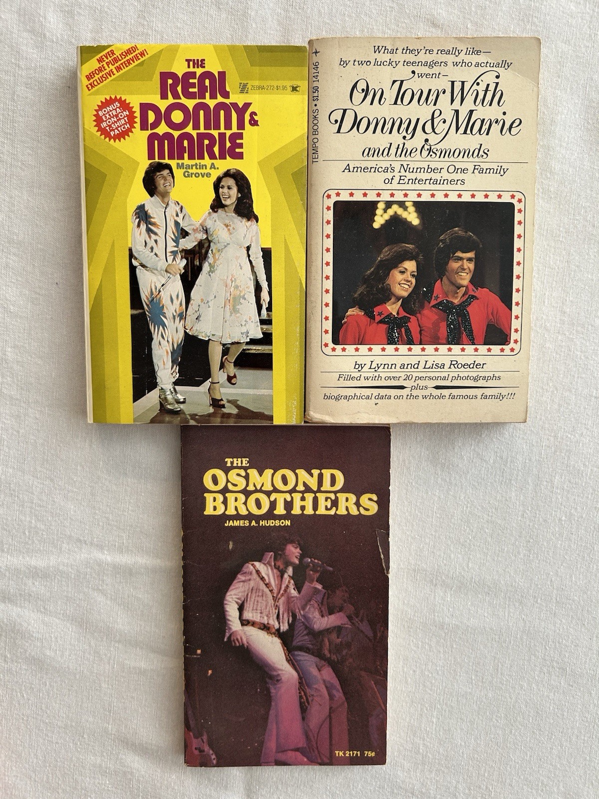 Osmonds Book Lot of 3 (The Real Donny & Marie/On Tour with Donny & Marie) Osmonds Book Lot of 3 (The Real Donny & Marie/On Tour with Donny & Marie)