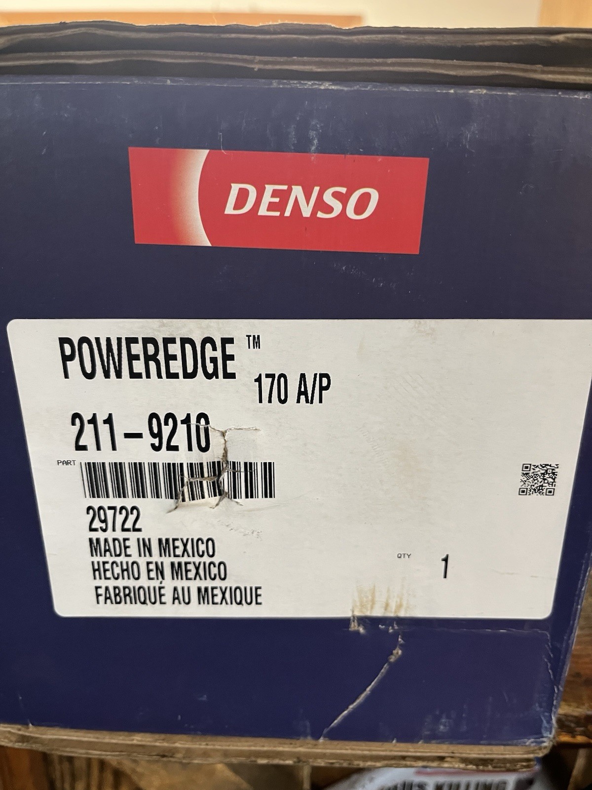 Alternator-New DENSO 211-9210