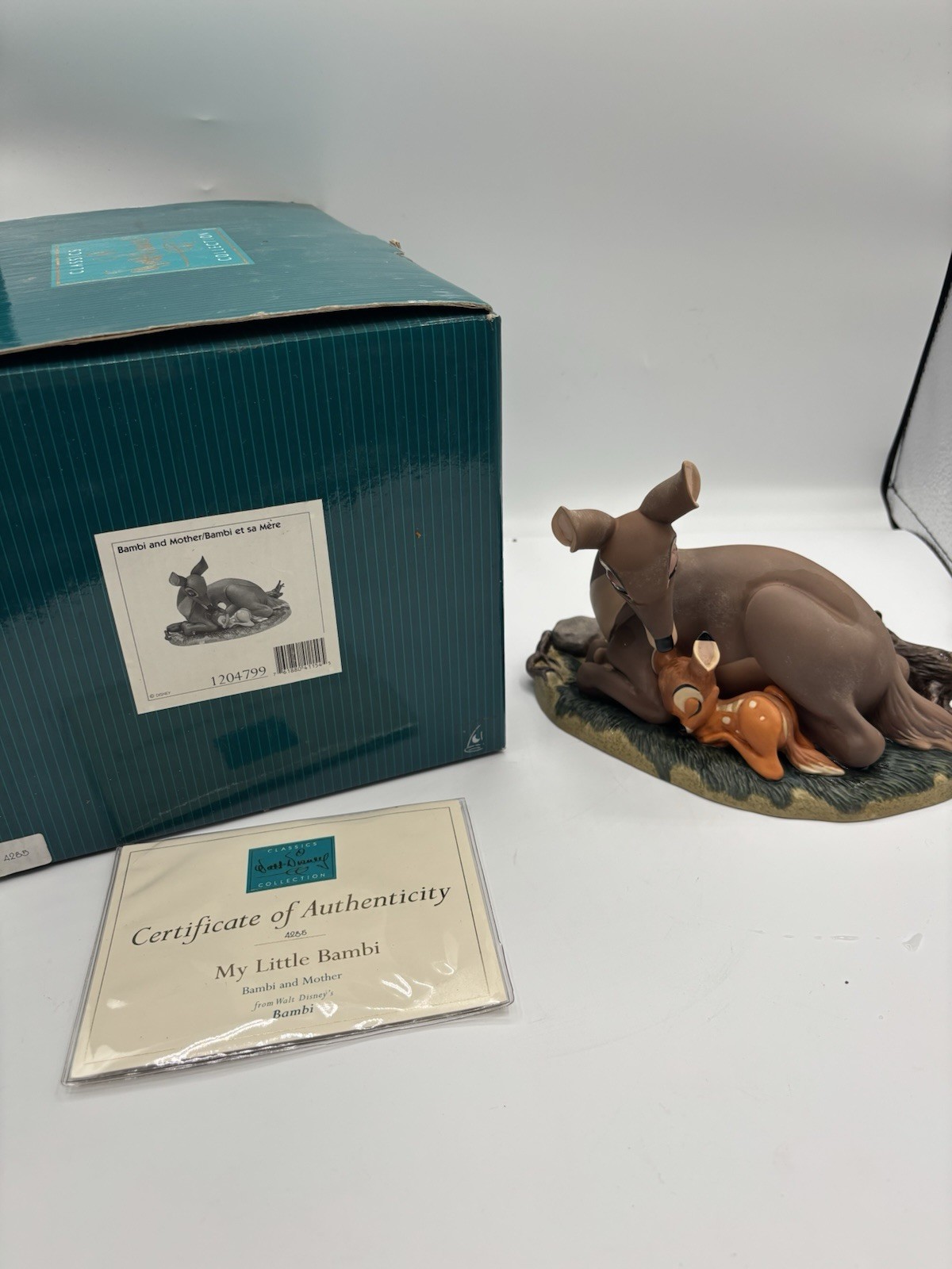 Disney WDCC BAMBI BAMBI AND MOTHER MY LITTLE BAMBI 1204799 COA 4285 Disney WDCC BAMBI BAMBI AND MOTHER MY LITTLE BAMBI 1204799 COA 4285