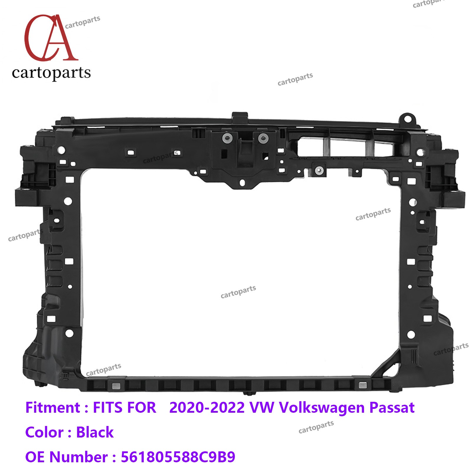 For 2020-2022 VW Volkswagen Passat Front Radiator Support Assembly 561805588F9B9