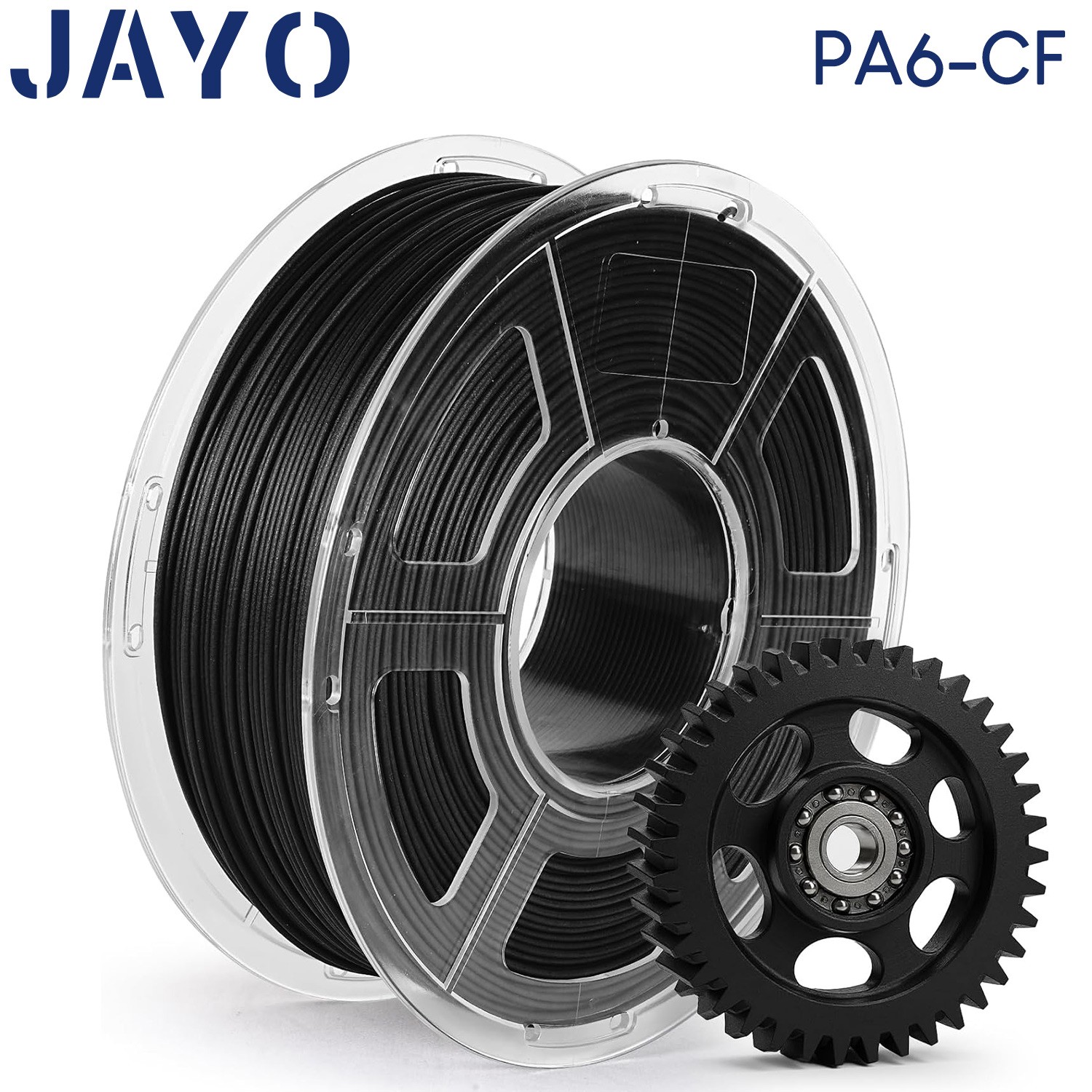 JAYO 1KG Black PA6-CF Nylon Carbon Fiber Filament 1.75mm Strength Heat Resistant JAYO 1KG Black PA6-CF Nylon Carbon Fiber Filament 1.75mm Strength Heat Resistant