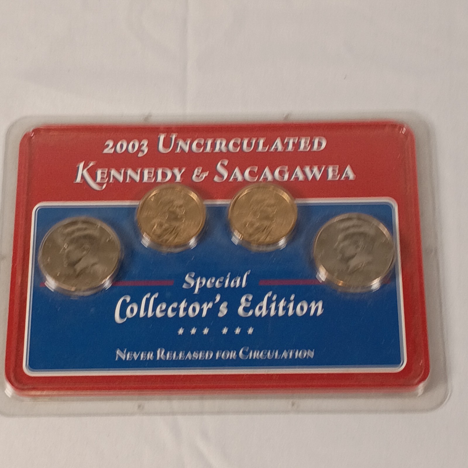 2003 P & D 50¢ Kennedy $1 Sacagawea Uncirculated Special Collector's Edition 