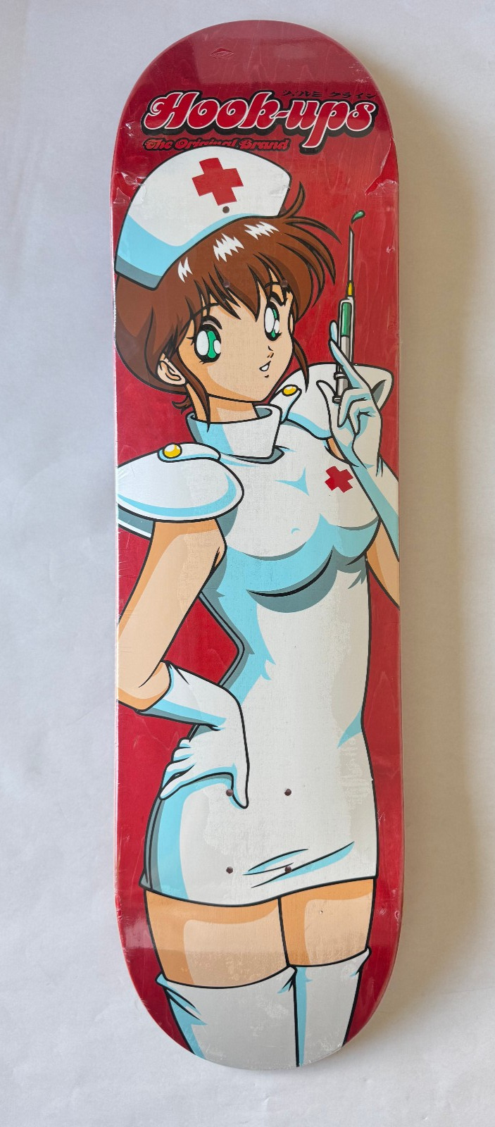 Hook-Ups JK Industries Skateboard Deck Nurse Girl Nikki Anime VTG Style Red Rare Hook-Ups JK Industries Skateboard Deck Nurse Girl Nikki Anime VTG Style Red Rare