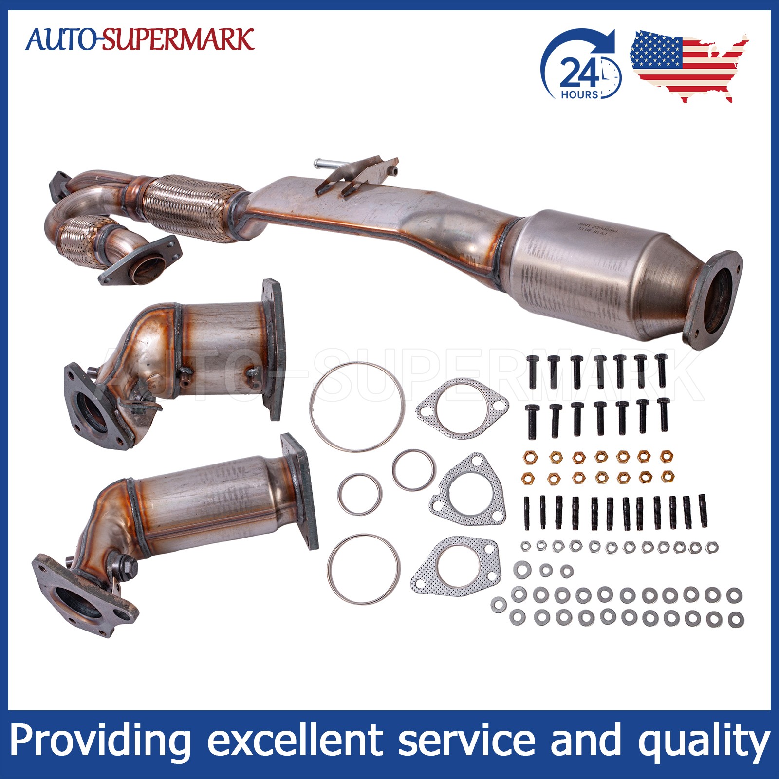 For 2008-2019 Nissan Murano 3.5L All Three Catalytic Converters 2009 2010 2019