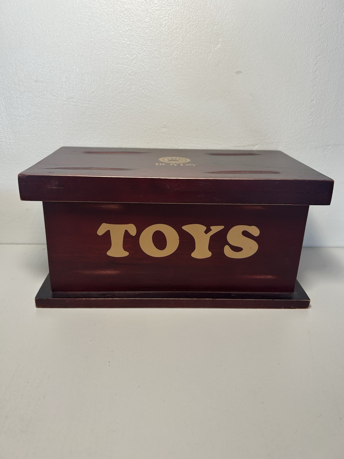 Boyds Bears Wood Toy Box of Friendship & Memories 910022B 210421G Boyds Bears Wood Toy Box of Friendship & Memories 910022B 210421G