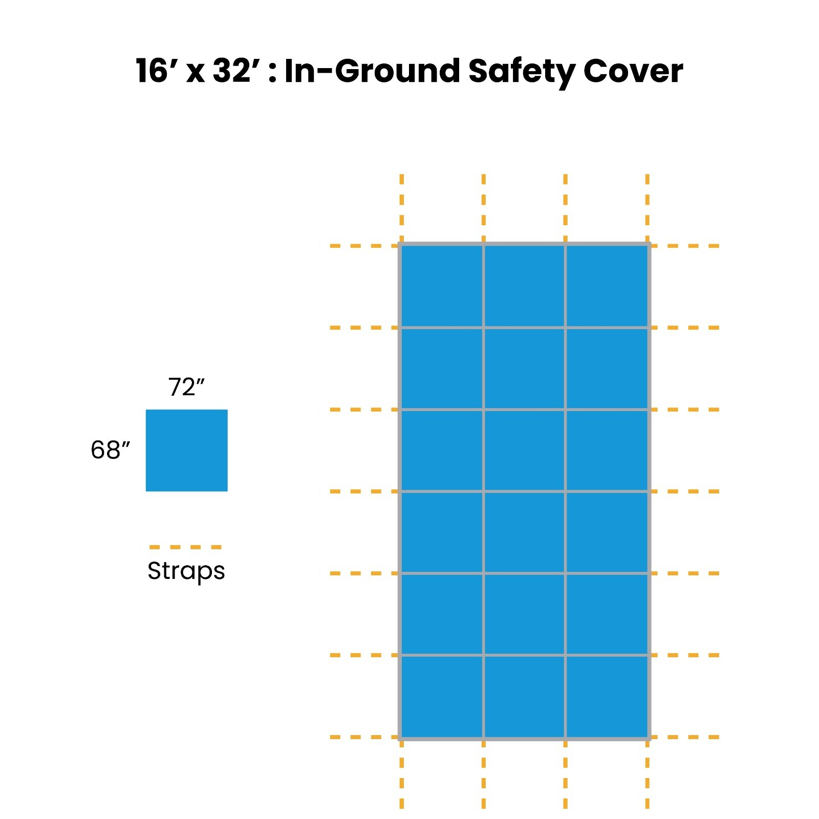 Inground Mesh Safety Pool Cover - Rectangle w/ optional Center End Step Inground Mesh Safety Pool Cover - Rectangle w/ optional Center End Step