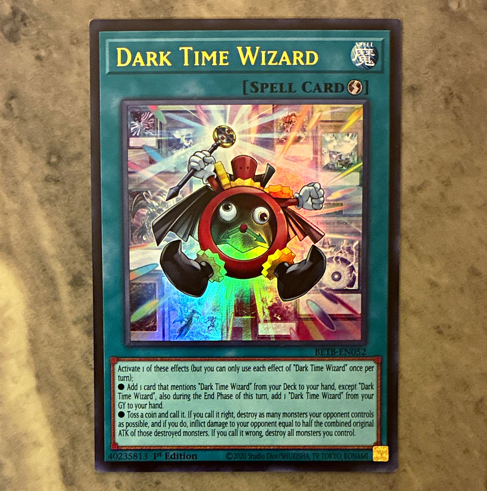 Yugioh TCG - Dark Time Wizard - Ultra Rare - BETB-EN052 - Beyond the Brave Yugioh TCG - Dark Time Wizard - Ultra Rare - BETB-EN052 - Beyond the Brave