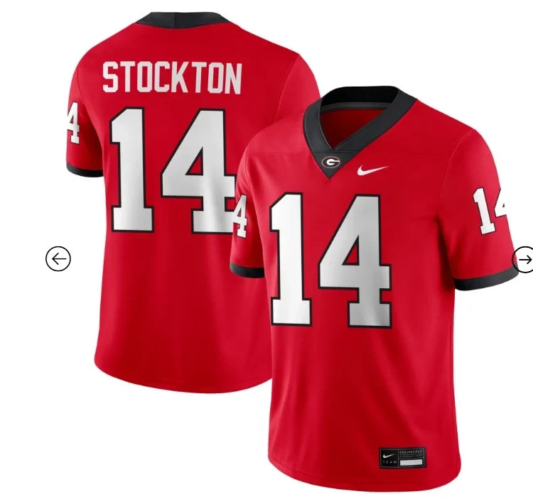 NEW Gunner Stockton Georgia Bulldogs Jersey NCAA Football Fan Shirt NEW Gunner Stockton Georgia Bulldogs Jersey NCAA Football Fan Shirt