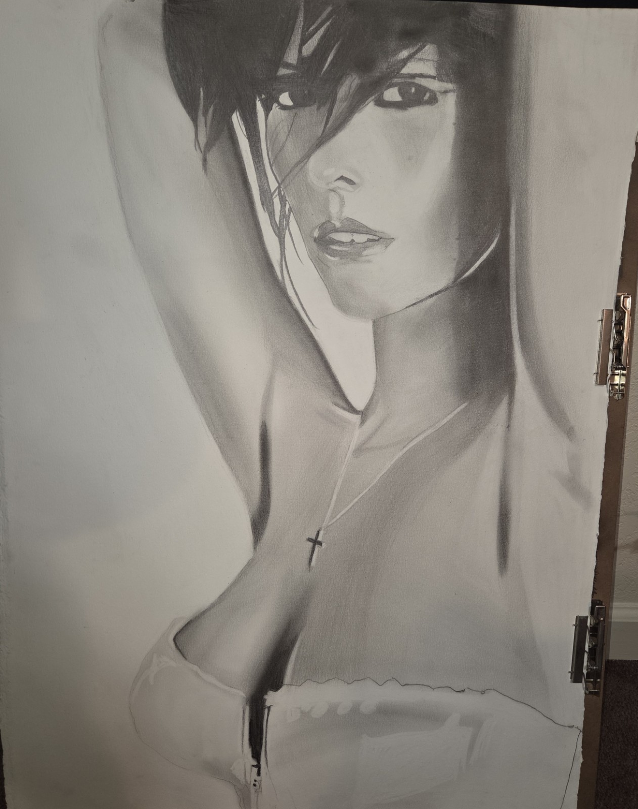 Jennifer Love Hewitt One Pencil Drawing 22.5x30 Jennifer Love Hewitt One Pencil Drawing 22.5x30