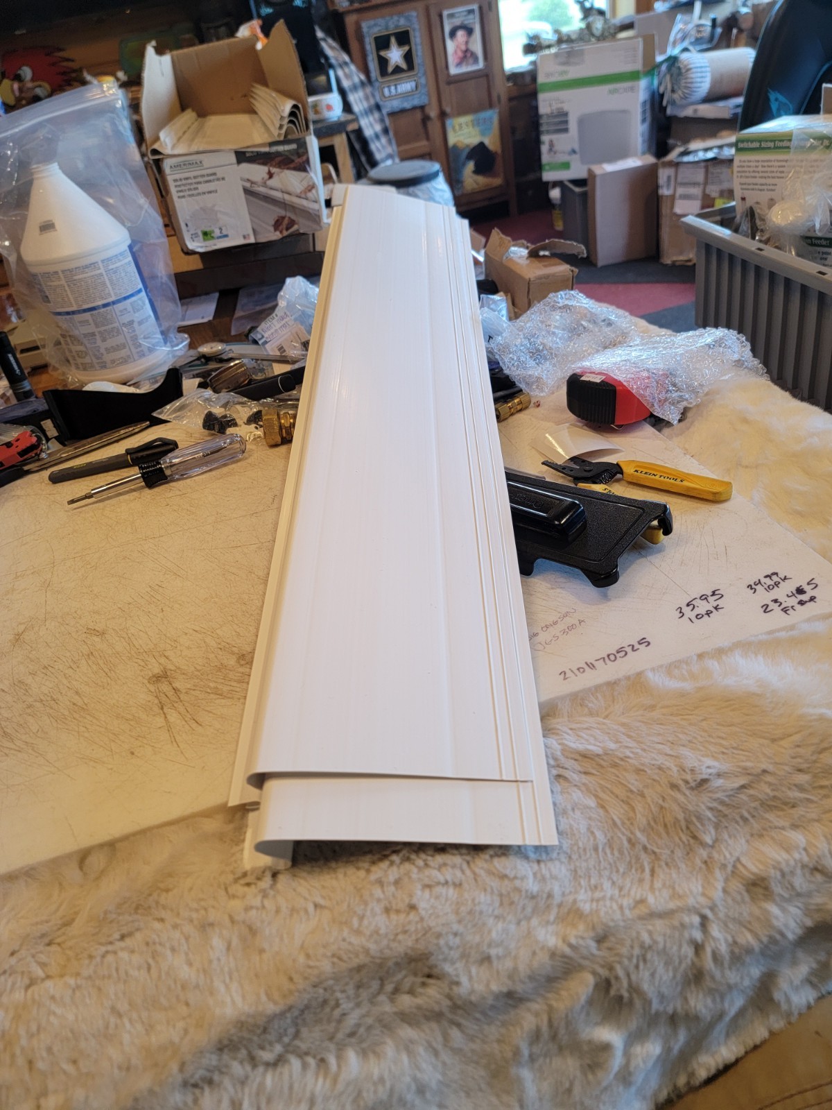 Amerimax 4\' White Solid Gutter Cover, 85323, 2pk. FreeShipL48 