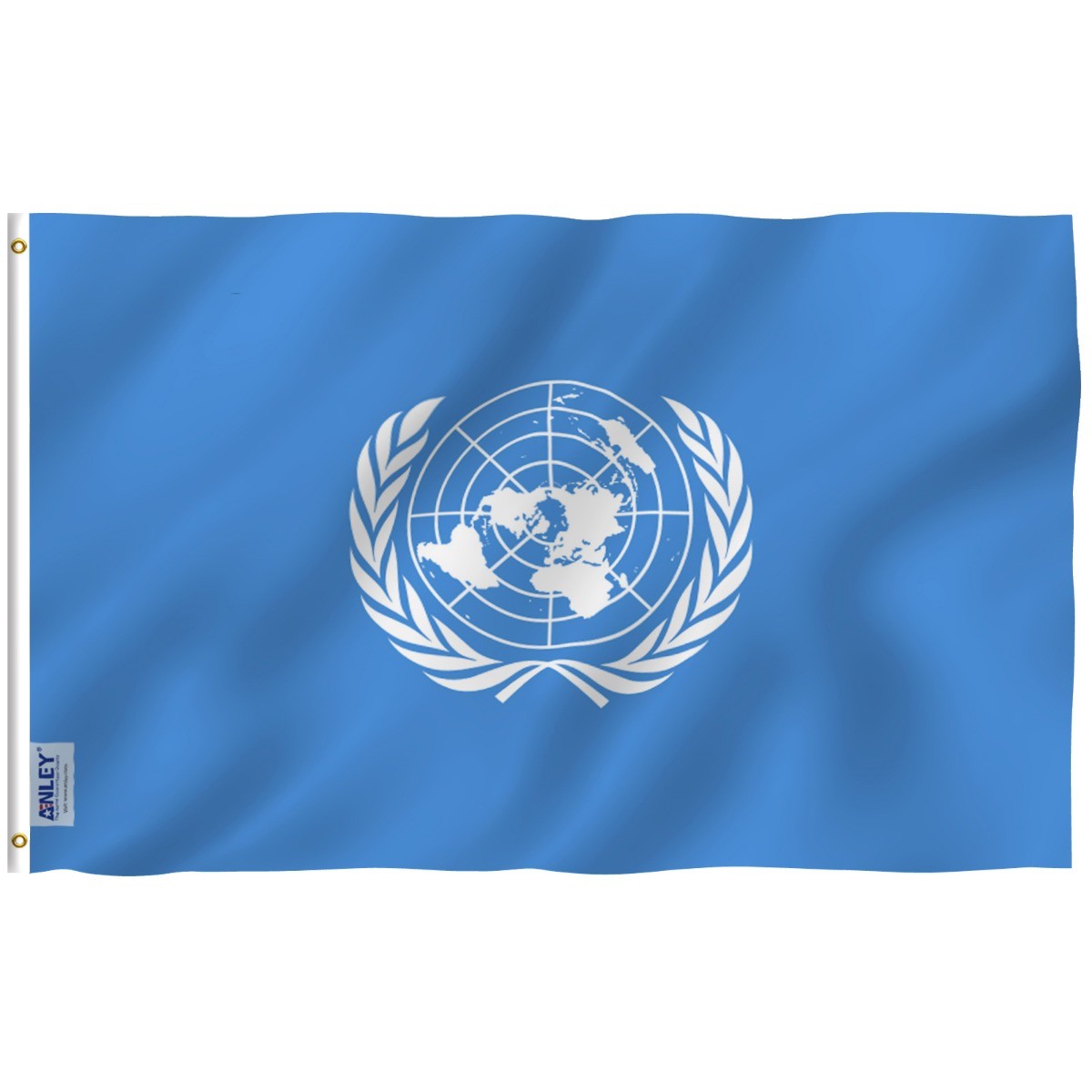 Anley Fly Breeze 3x5 Foot United Nations Flag - UN International Flags Polyester Anley Fly Breeze 3x5 Foot United Nations Flag - UN International Flags Polyester