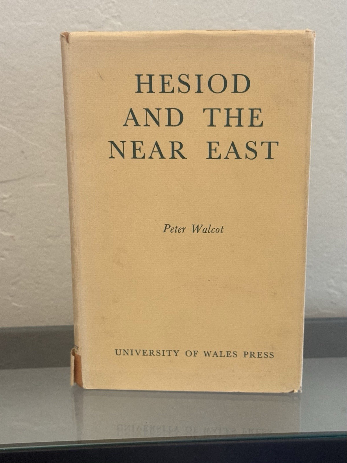 Hesiod and The Near East by Peter Walcot 1966 Hardcover / DJ Hesiod and The Near East by Peter Walcot 1966 Hardcover / DJ