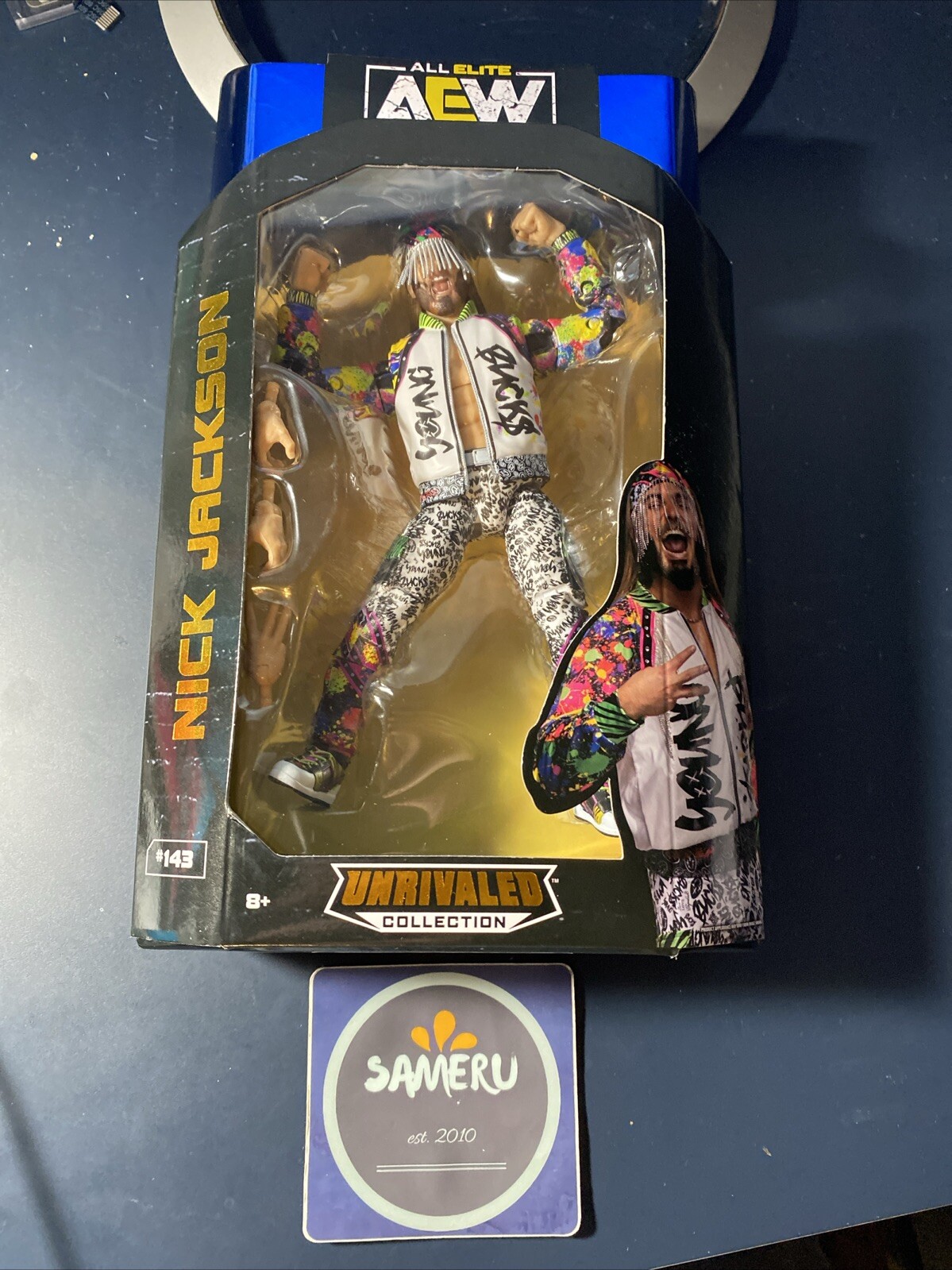 NEW Nick Jackson AEW Unrivaled Series Action Figure Exclusive #143 Young Bucks NEW Nick Jackson AEW Unrivaled Series Action Figure Exclusive #143 Young Bucks