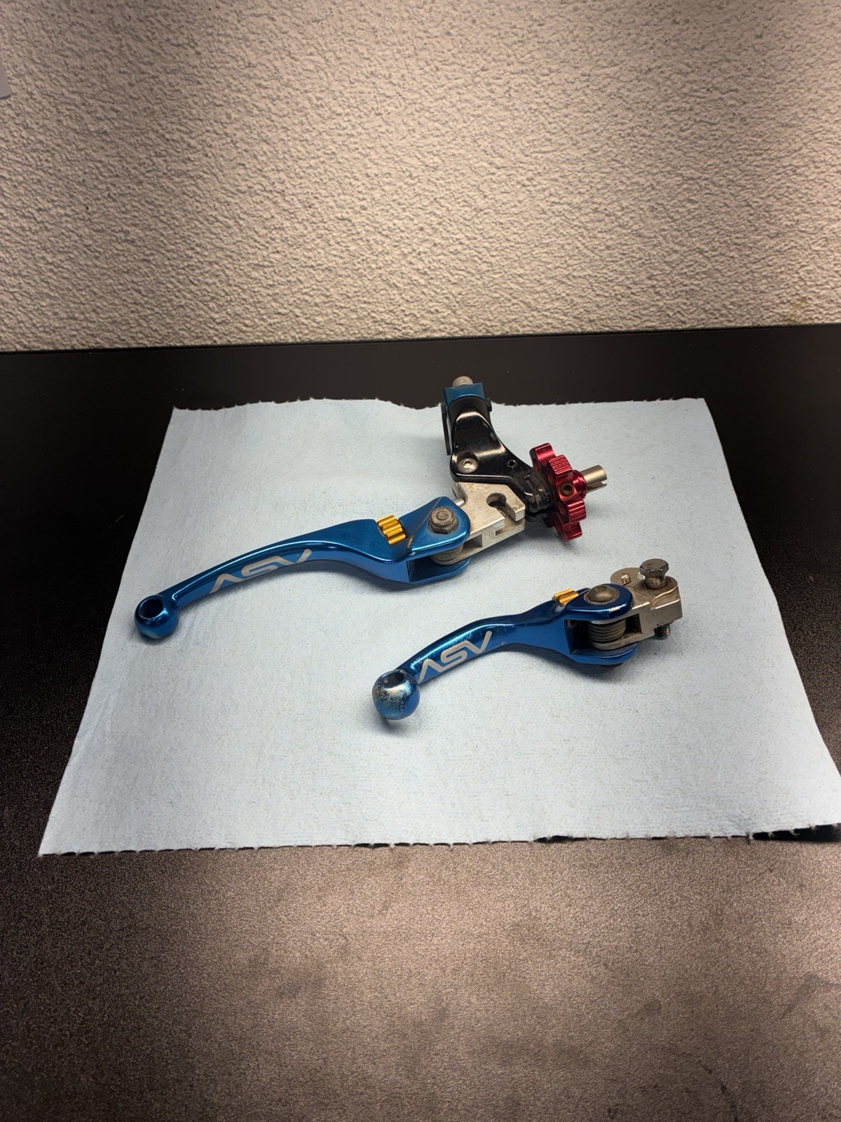 ASV F4 Lever Set PRO PACK Blue Short Suzuki RM65 2003-05 RM85 2002-2026 ASV F4 Lever Set PRO PACK Blue Short Suzuki RM65 2003-05 RM85 2002-2026