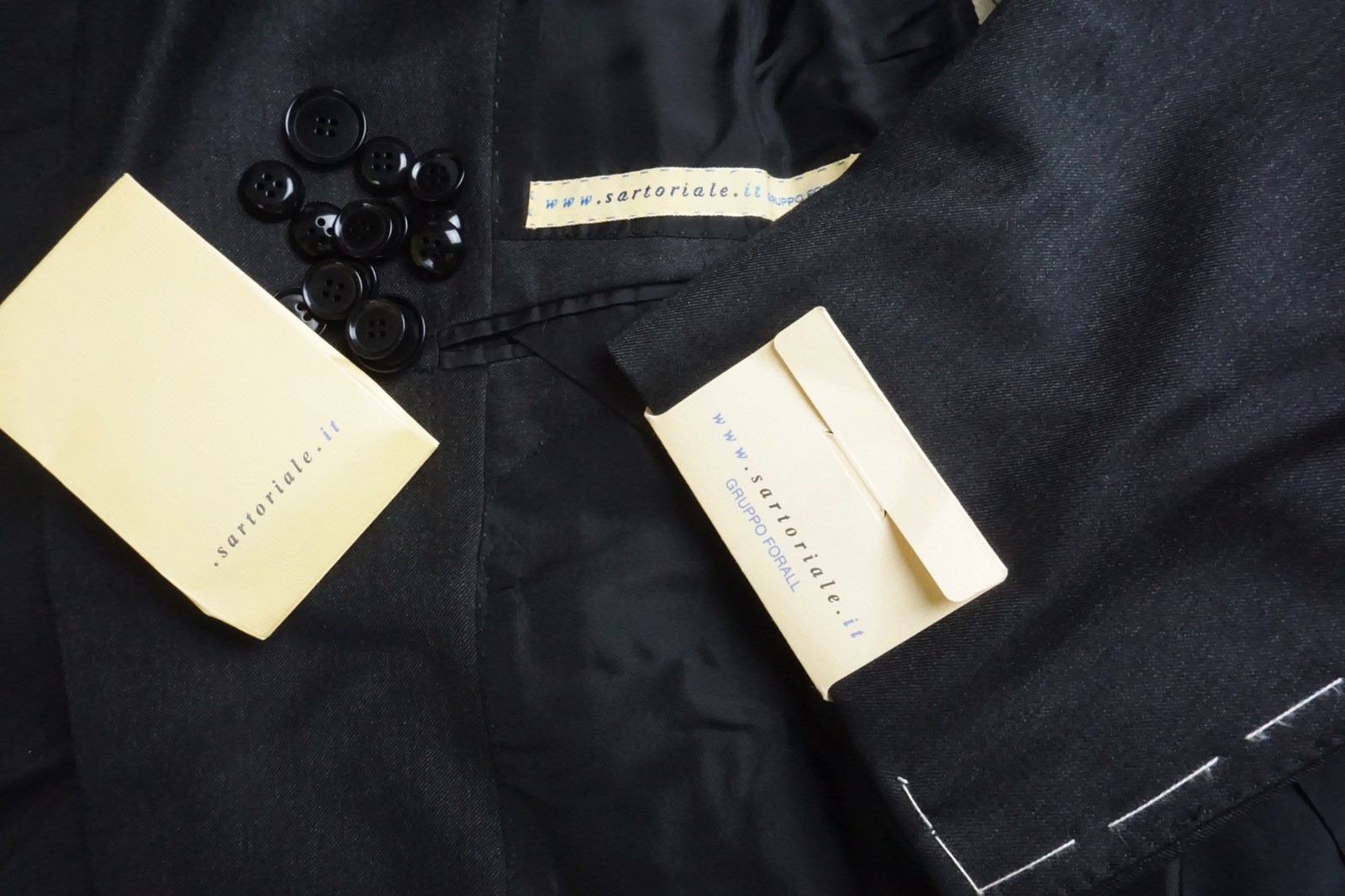 Pal Zileri Sartoriale Dark Gray Tasmanian Wool 2 Pc Suit Jacket Pants Sz 44R NEW