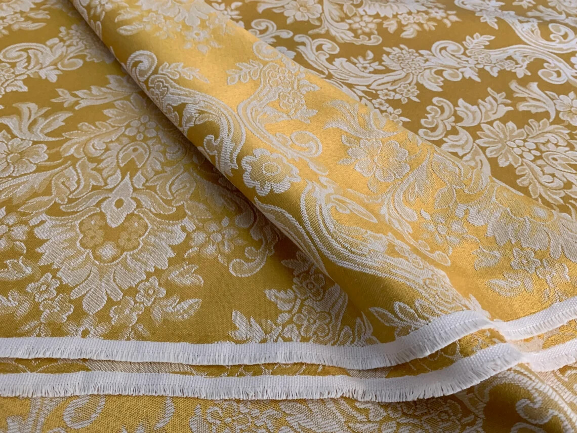 STYLE San Leucio Damask Fabric, Louis XIV style, Italian Fabric