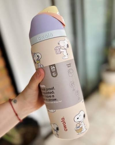 Pink Snoopy Water Bottle Owala 32oz Stainless Steel Exclusive Edition Pink Snoopy Water Bottle Owala 32oz Stainless Steel Exclusive Edition