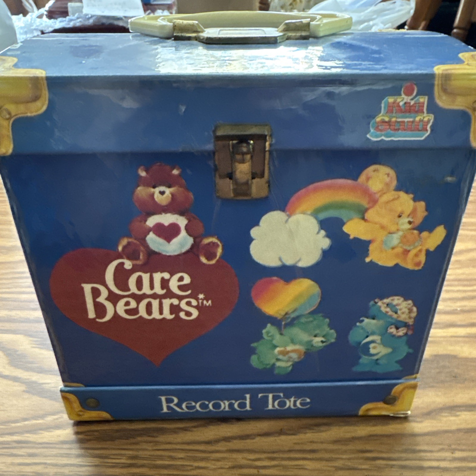 Vtg 1984 Care Bears Record Tote Vinyl 7\ Vtg 1984 Care Bears Record Tote Vinyl 7\